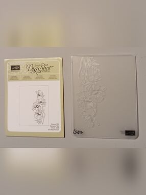 Stampin Up! FLOWER GARDEN Embossing Folder Textured Impressions Big Shot Sizzix
